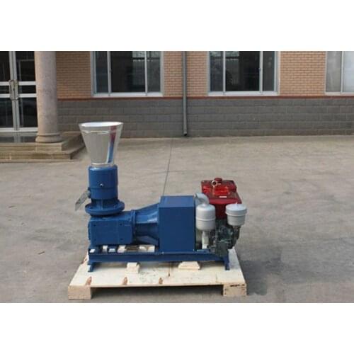 Electric Start 15HP Diesel Engine MKL225D Wood Pellet Mill Machine, Pellet Machine