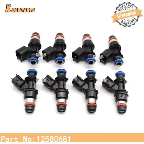 8pcs/set Fuel Injector Nozzle 12580681 For GMC Envoy Sierra Yukon Savana Saab 9-7X Isuzu Ascender Buick Rainier 5