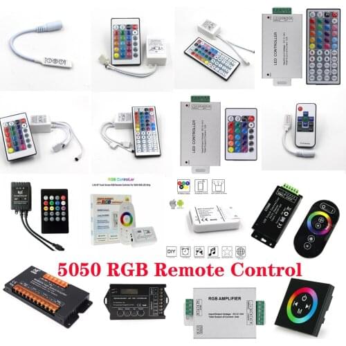 IR/RF/Wifi/Bluetooth Remote Controller 3Key Mini /10Key/20Key/24Key/44Key for RGB 3528 5050 5630 LED Strip Light DC12V/24v