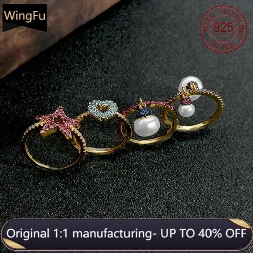 S925 sterling silver fashion zircon heart-shaped star women ring luxury brand monaco jewelry gift