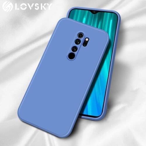 Square Liquid Silicone Soft Case Cover For Xiaomi RedMi Note 9|RedMi Note 9S|RedMi Note 9 Pro|RedMi Note 8|RedMi Note 8 Pro