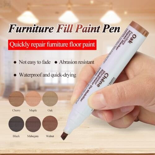 Furniture Composite Repair Pen Touch-up/Fill Paint Marker Floor/Stairs/Door/Woodenware Scratch/Patch Restore Marker&Filler Pen