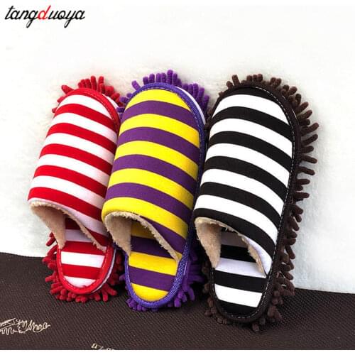 Multifunction Floor Dust Cleaning Slippers Shoe Lazy Mopping Floor Shoes Mop Caps House Home Clean Cover Wipe Shoes Cleaning To0