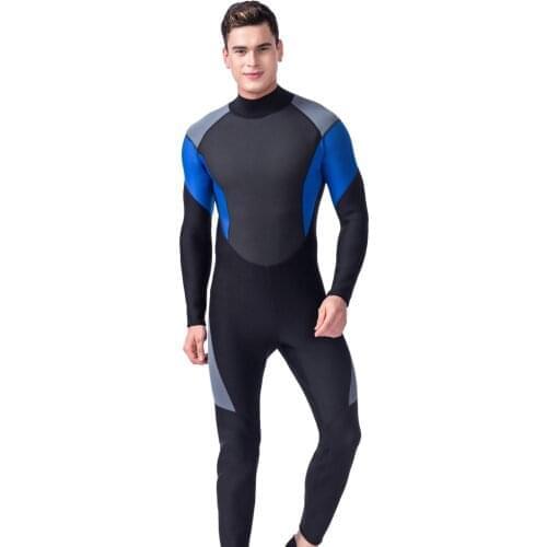 Mens 3mm Neoprene Diving Suits Wetsuit Full Body Sports Skins Suit for Diving, Snorkeling, Swimming, Surfing & Spearfishing