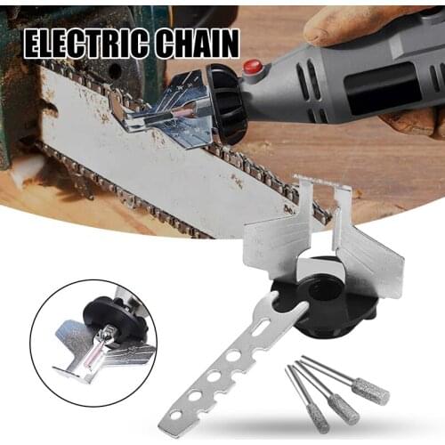 Sharpening Set Cutting Tools Chain Saw Attachment Rotary Power Drill Hand Sharpener Adapter Tool Kits H88F
