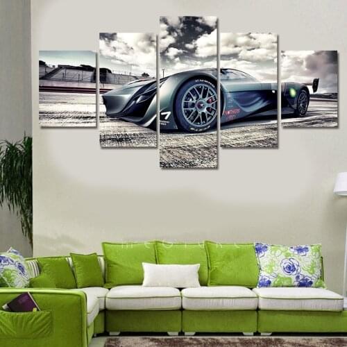 Wall Picture Art Home Decoration Posters Modular Framework 5 Panel Sports Car Living Room HD Printed Modern Painting On Canvas