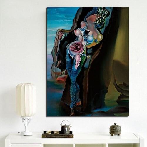 Salvadoer Dalies Gradiva Wall Art Canvas Posters Prints Painting Oil Wall Pictures Modern Living Room Home Decoration Framework