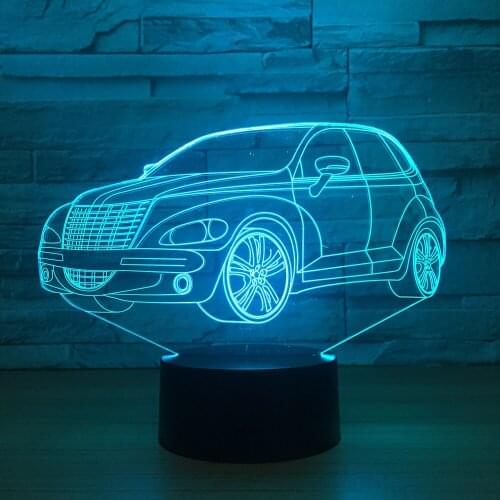 New exotic car 3D creative lamp led night light USB colorful touch home lamp childrens gift lights