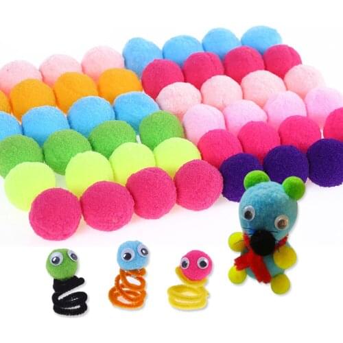 New! Pompom 10/15/20/25/30mm Mini Fluffy Soft Pom Poms Pompoms Ball Furball Handmade Crafts DIY for Home Decor Sewing Supplies
