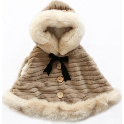 New style 2018 Baby Girls Winter Faux Fur Coat for Girls loose Soft Party Christmas Coat Kids Outwear warm children jacket