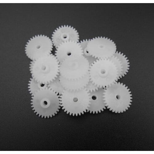 20PCS/LOT 0.5M 30T 2.5A Plastic Spur Gear 0.5 Modulus T=30 Aperture: 2.5mm 2.45MM Tight Fitting 30 Teeth 4MMX16MM Gears *FD856