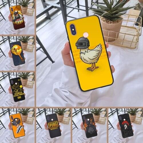 PUBG Game Cool Men Black Back Cover For Xiaomi MI 5 5C 5S 5X 6 6X Plus Soft Silicone Phone Case For Xiaomi MI A1 A2 LITE 8 SE