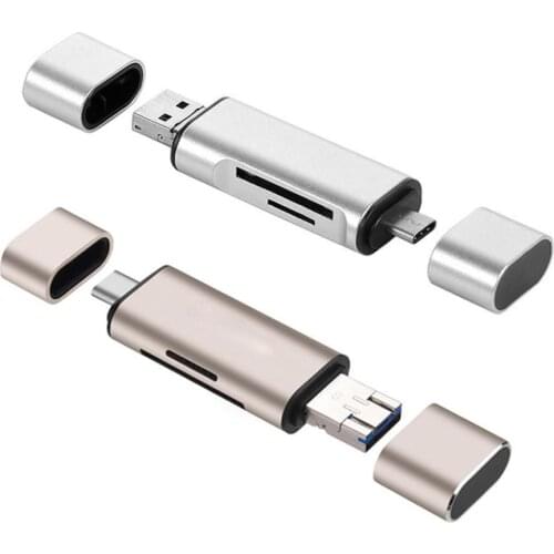 Type C OTG Card Reader For PC USB 2.0 Read TF Memory Card Reader Adapter Computer Supplies With USB Female Interface