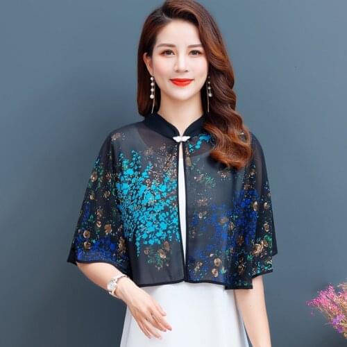 Women Sunproof Summer Cloak Ladies Chiffon Cardigans Female Casual Blouses Boho Bohemian Vintage Jaqueta Feminina Luxury Casaco
