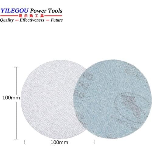 20 Pieces 4" Abrasive Paper. 100mm Round White Sanding Paper. 4 Inches Dry White Sandpaper With Grit 60, 120, 320, 400, and 1000