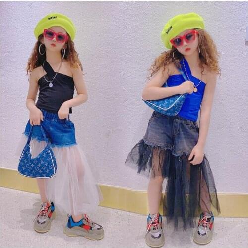 2020 hot sale girls t-shirt cotton fashion summer girls top 3-8t F486