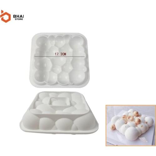 Clouds Ripple 3D Mousse Cake Mold Handmade DIY Silicone Mould For Household Birthday Party Kitchen Baking Accessories