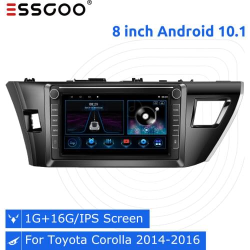 ESSGOO 10.1" Car Radio 2 Din Android 9.1 Multimedia Player Autoradio For Toyota Corolla 2014-2016 Auto Stereo GPS Navigation