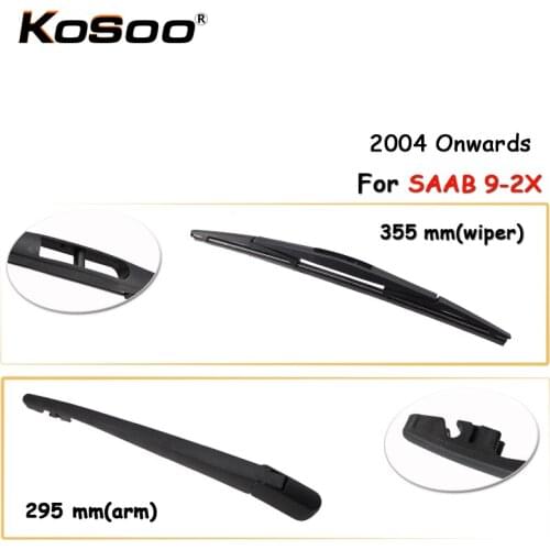 KOSOO Auto Rear Car Wiper Blade For SAAB 9-2X,355mm (2004-) Rear Window Windshield Wiper Blades Arm,Car Accessories Styling