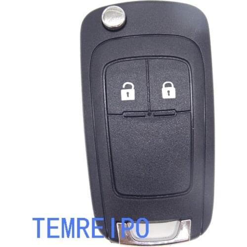 10pcs/lot Replacement case For Vauxhall Opel Astra Insignia 2 Button remote Flip key shell Cover Case Blank