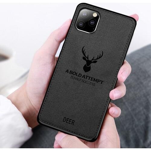 Deer Cloth Case for iphone SE 2020 XS Max 11 Pro X XR 6 6S 7 8 Plus Fashion Drop-proof Soft TPU Cover