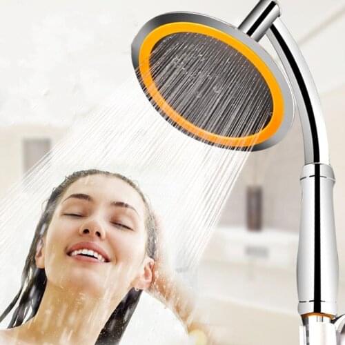 Shower System Shower Set Rainfall Faucet Silver Shower Faucet Bathtub Shower Mixer Supercharge Shower Heads Bathroom Tools H035