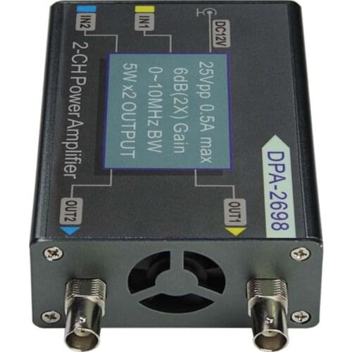 DPA-2698 10MHz 25Vpp Dual Channel 2CH DDS Function Signal Generator DC Amplifier