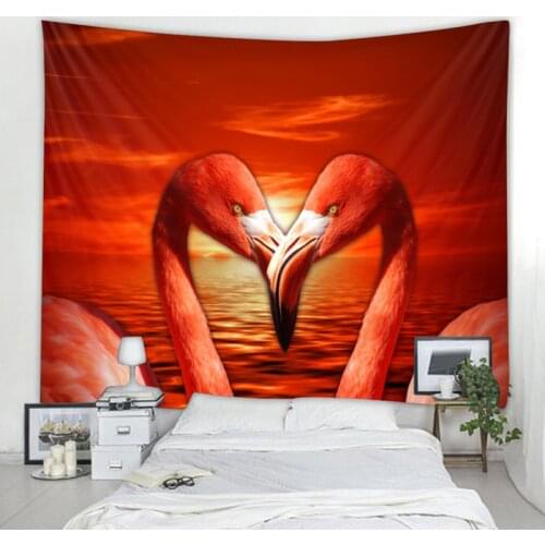 Flamingo Tapestry Mandala Bohemian Tapestry Art Deco Blanket Curtain Home Bedroom Living Room Decoration Bohemian Hippie