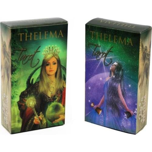 78 Cards Deck Thelema Tarot English Oracle Playing Card Family Party Board Game Guidance Divination Fate