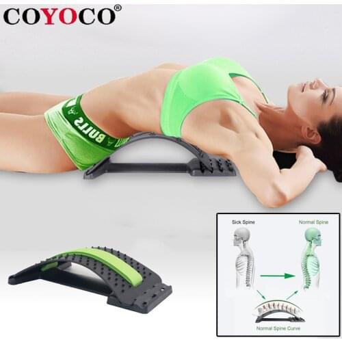 COYOCO Spinal Corrector Home Massage Cushion Waist Strain Lumbar Disc Herniation Tractor For Men and Women