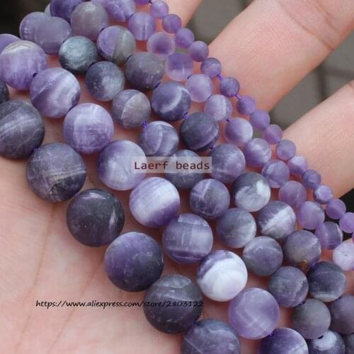 Natural Frost/Matte Amethysts 4-12mm Round beads 15",For DIY Jewelry Making !We provide mixed wholesale for all items