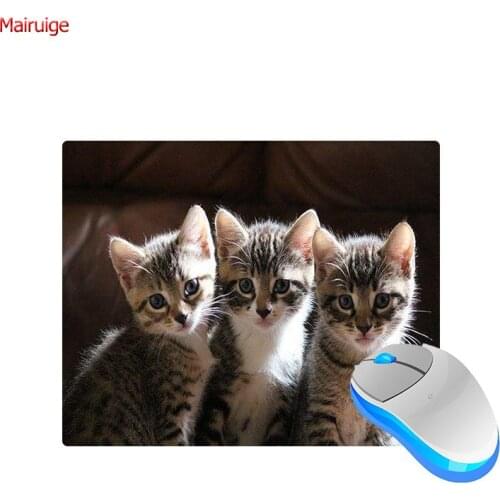 Mairuige Cute Animals Cat Cock Monkey Tiger Eagle Gaming Play Mats Small Size Mousepad Rubber Mouse Pad