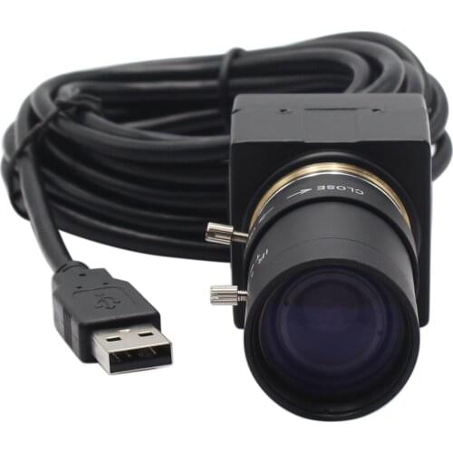 Global Shutter Monochrome USB Camera MJPEG 60fps 1280X720 Aptina AR0144 UVC Webcam with Manual Varifocus CS Lens