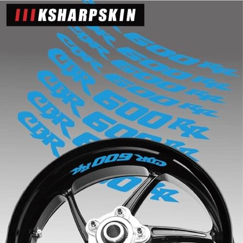 Motorcycle wheel stickers car Accessories Reflective decorative rim interior side decals For Honda CBR600RR cbr 600 rr logo