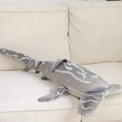 New plush Hammerhead shark toy gray sea Hammerhead shark toy gift about 100x53cm 2741