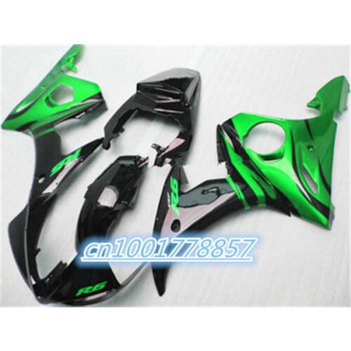 For YZF R6 green black 2003 2004 2005 YZF R6 YZFR6 03 04 05 fairing kits YZF fairings motorcycle purple yellow red white black