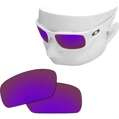 OOWLIT Polarized Replacement Lenses of Purple Mirror for-Oakley Crankshaft OO9239 Sunglasses
