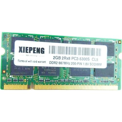 Laptop RAM 2GB 2Rx8 PC2-5300S DDR2 1gb 667 MHz 4G pc2 5300 for Q308 Q68 R23 R18 R25 R20 Q1 X11 X22 R18 R25 R40 Notebook Memory