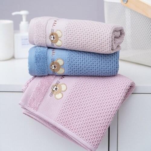 3Pcs/lot FreeShipping Cotton Baby Towel Cartoon Healthy Reactive Dyeing Soft Handkercheif Washcloth Kid Bathing Towel 25*50cm