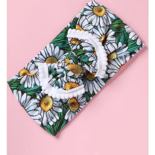 2pcs/lot Baby Bowknot Headband Nylon Children Girls elastic hair bands Turban for girl Headbands Summer bandeau bebe