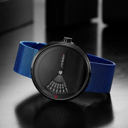 SINOBI Top Brand Luxury Turntable Mens Wrist Watches Creative Mens Watch Men Watch Clock erkek kol saati relogio maculino