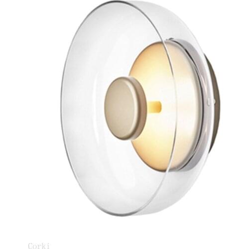 Modern Led Glass Wall Lamps Lighting Bowl Hanging Sconces Nordic Living Bedroom Bedside Wall light Kitchen Decor Light Fixtures