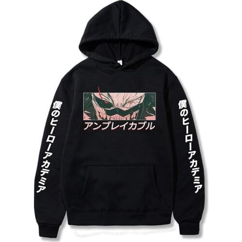 Japanese anime Mens Hoodie My Hero Academia Kirishima Eijiro Printed Men/women Hoodie Long Sleeve Cartoon Sweatshirt