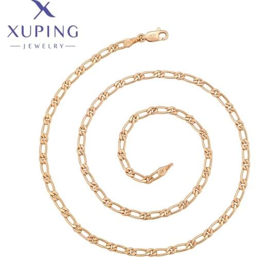 Xuping Jewelry Summer Sale New Arrival Fashion Chain Necklace with Gold Plated ZBN412
