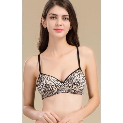 Silk printing no rims bra mulberry silk lady ultra-thin movement sleep underwear bra 1040