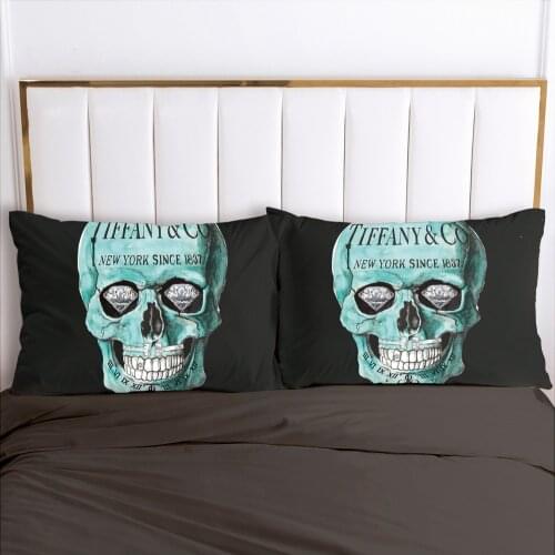 1pc Skull Deadpool Pillow cover Pillow case Bedding Pillowcase Pillowcovers decorative for home 3D HD Print blue
