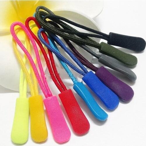 10Pcs Cord Rope Puller End Fit Tag Backpack Accessories Zip Puller DIY Zipper Head Cord Strap Zipper Pull