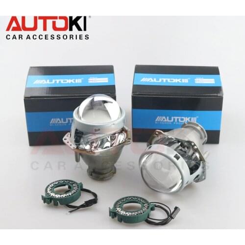 Autoki 2pcs 3.0Inch Bi Xenon Hella G5 Headlamp Projector Lens Aluminum Car Hid Headlight Modify D2S Reflector Hi/lo Beam