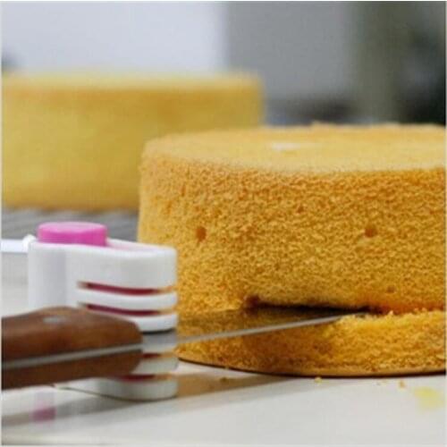 2pcs DIY Cake Slicers 5 Layers Cake Pie Slicer Sheet Guide Cutter Server Bread Cutting Fixator Tools Kitchen Bakeware Tool