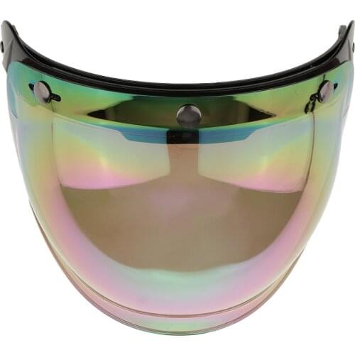 20x22cm Motorcycle 3 Snap Helmet Visor Shield Flip Up Down Lens with Visor Holder for Colorful Anti-UV Anti-fog & Anti-scratch